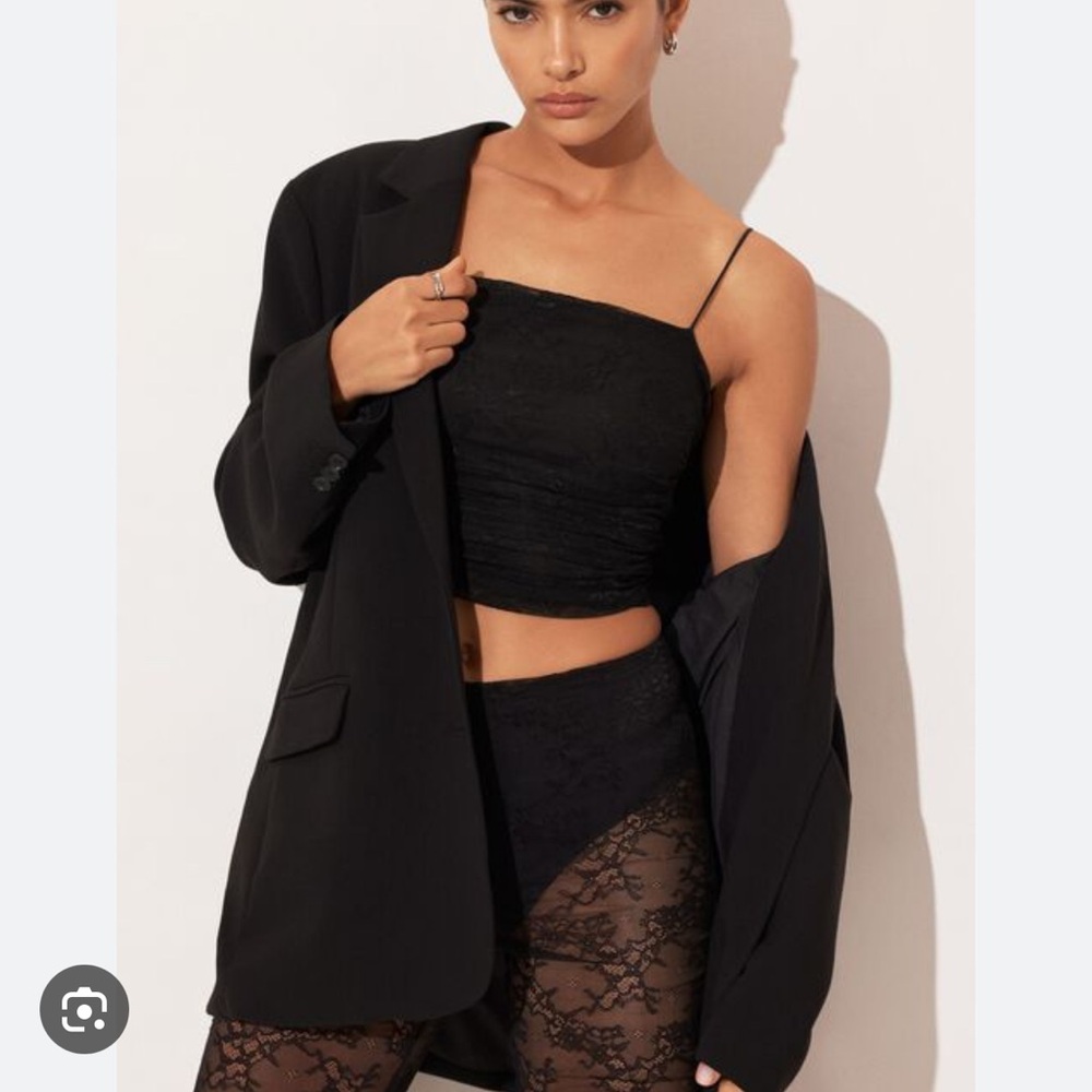 Dynamite Black Lace Tank and Pant set